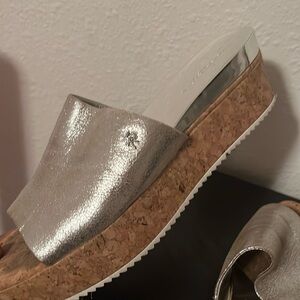 Donna silver wedge 2”
